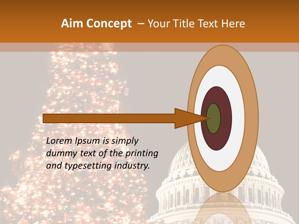 Christmas In Washington Dc PowerPoint Template