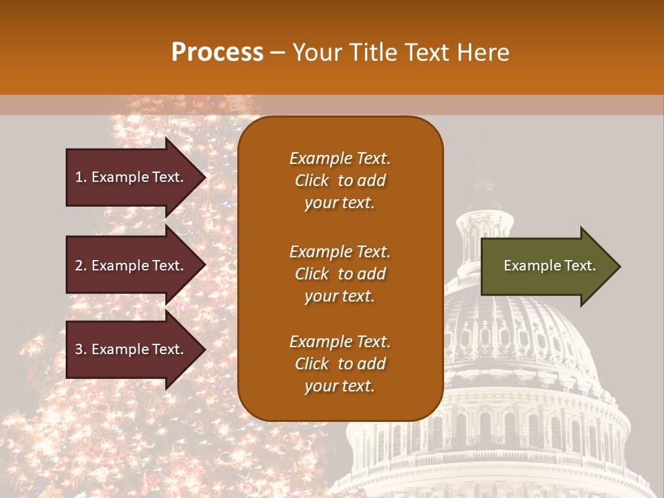 Christmas In Washington Dc PowerPoint Template