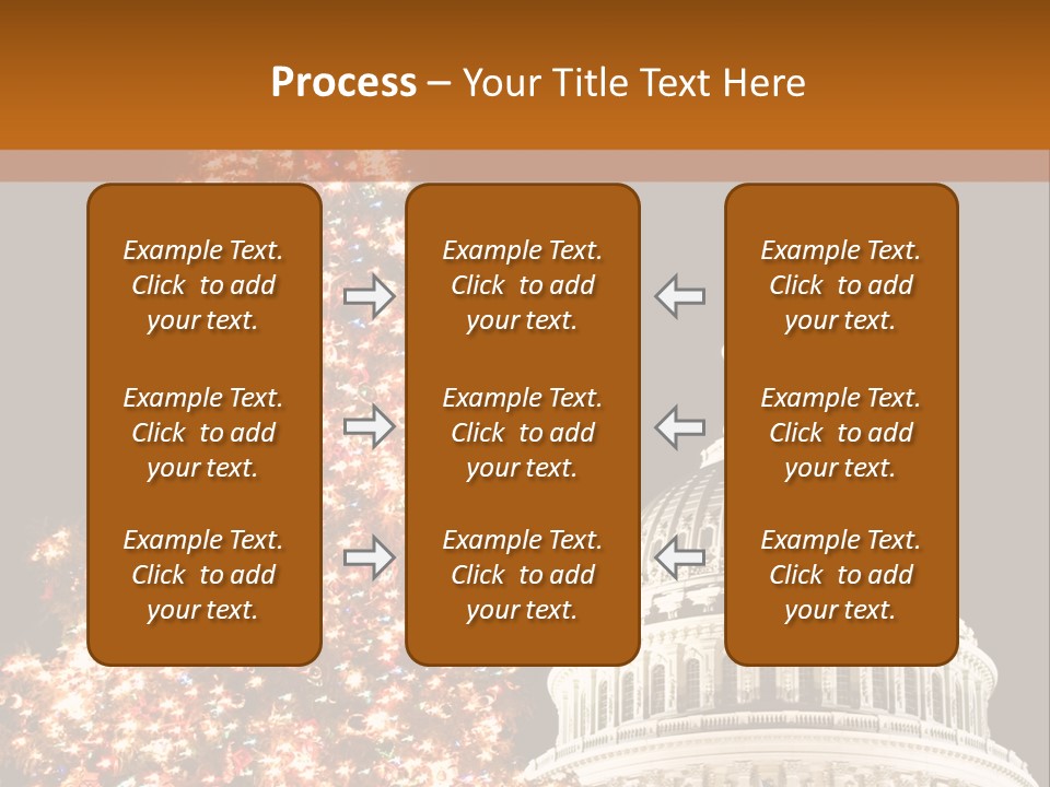 Christmas In Washington Dc PowerPoint Template