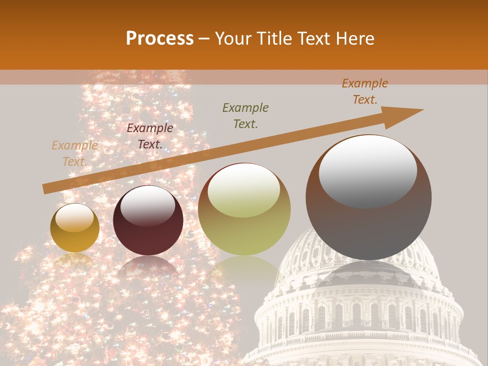 Christmas In Washington Dc PowerPoint Template