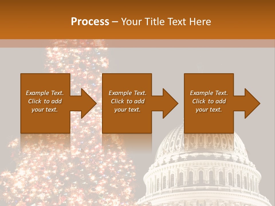 Christmas In Washington Dc PowerPoint Template