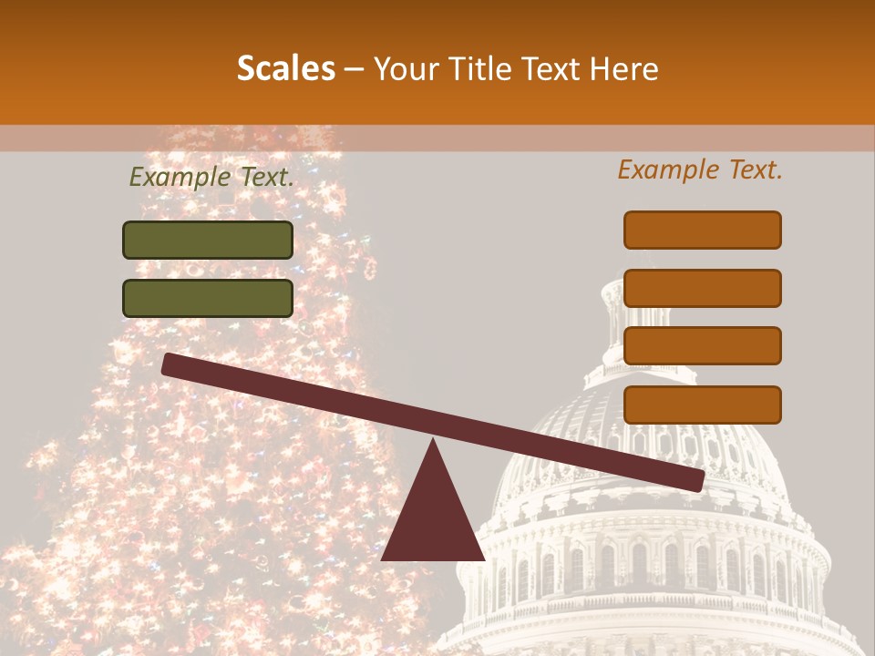 Christmas In Washington Dc PowerPoint Template