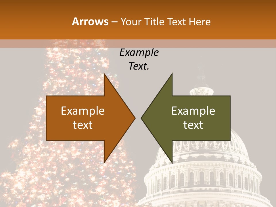 Christmas In Washington Dc PowerPoint Template
