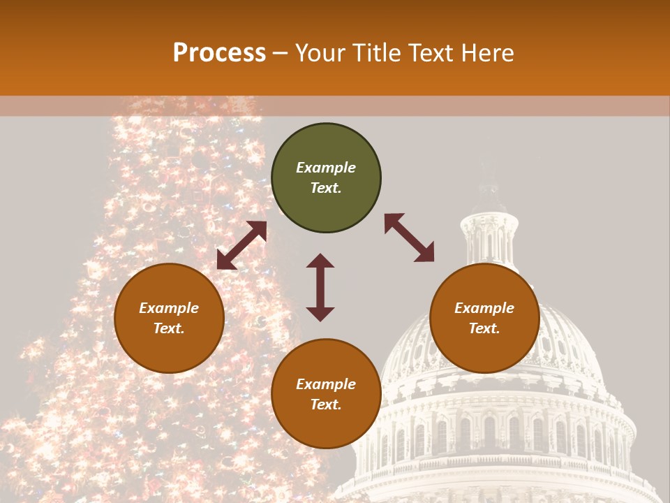 Christmas In Washington Dc PowerPoint Template