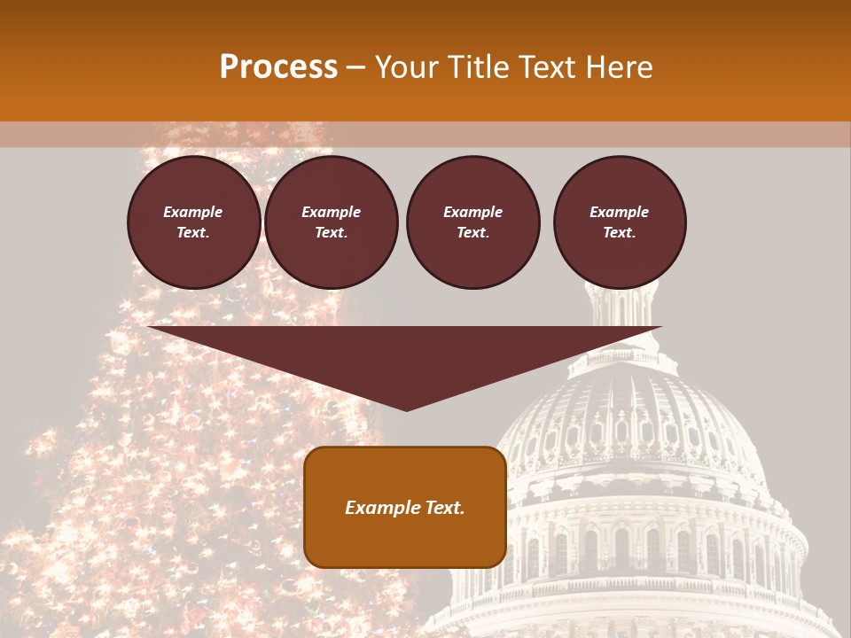Christmas In Washington Dc PowerPoint Template
