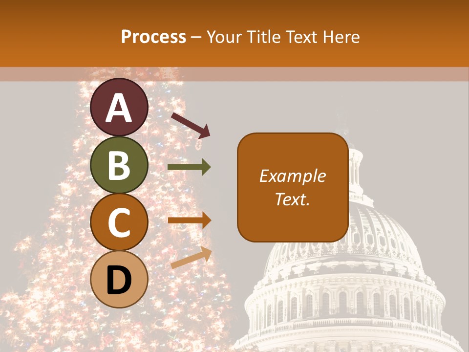 Christmas In Washington Dc PowerPoint Template
