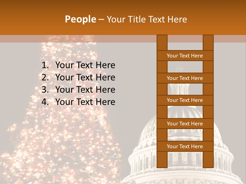 Christmas In Washington Dc PowerPoint Template