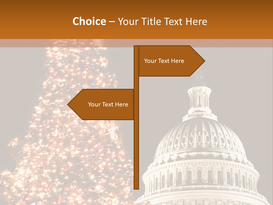 Christmas In Washington Dc PowerPoint Template