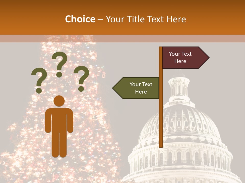 Christmas In Washington Dc PowerPoint Template