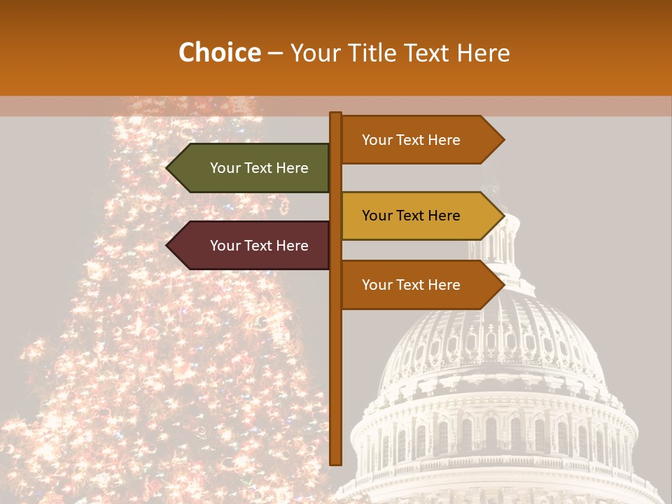 Christmas In Washington Dc PowerPoint Template