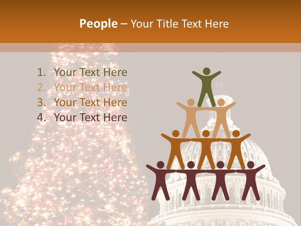 Christmas In Washington Dc PowerPoint Template