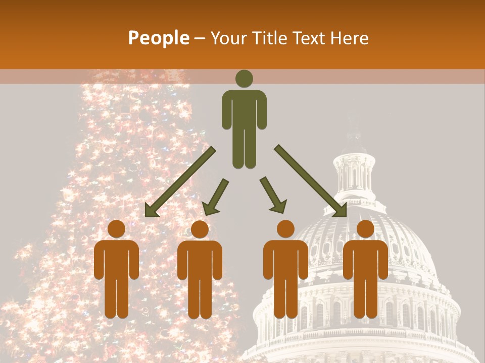 Christmas In Washington Dc PowerPoint Template