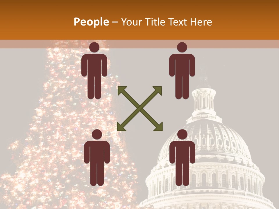 Christmas In Washington Dc PowerPoint Template