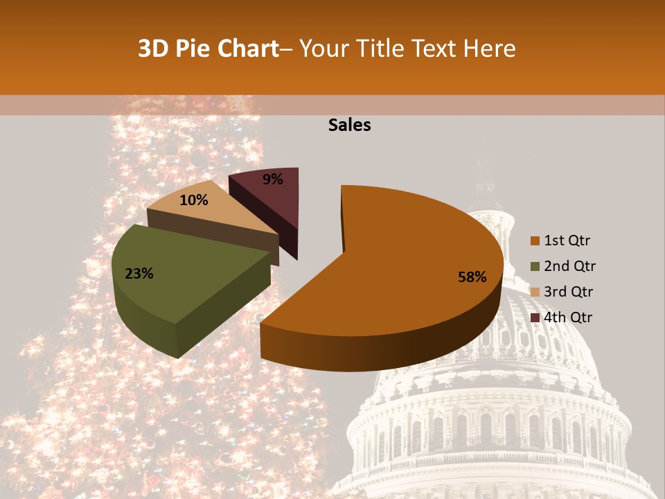 Christmas In Washington Dc PowerPoint Template
