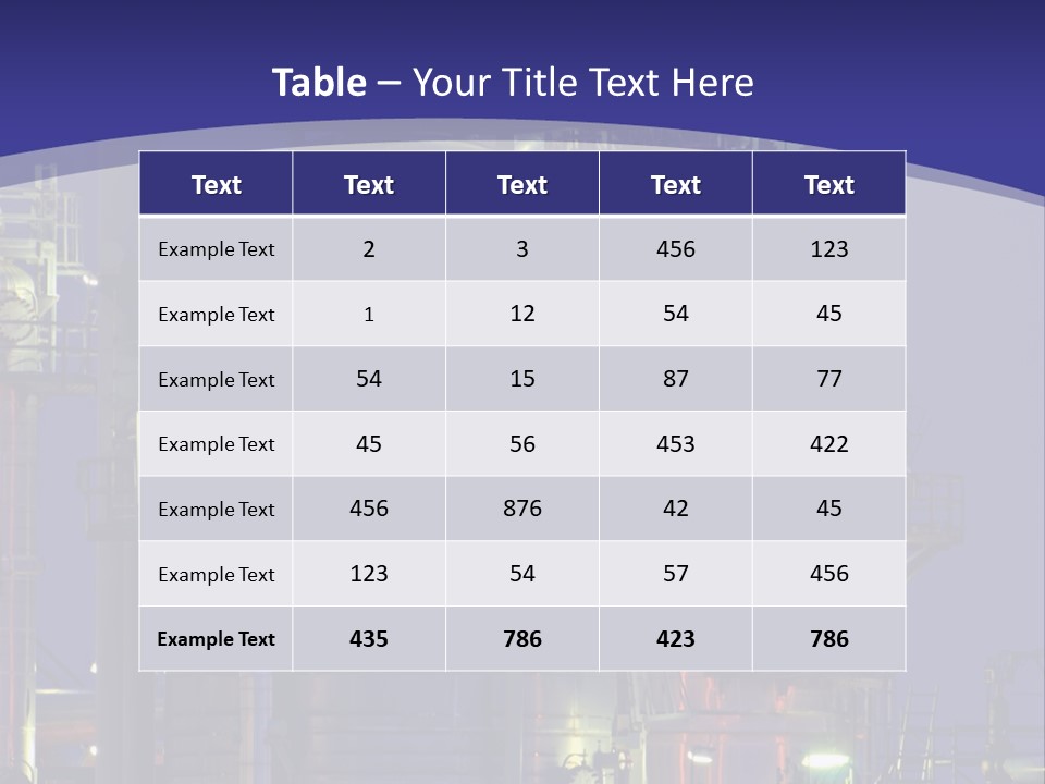 Chemical Installation PowerPoint Template