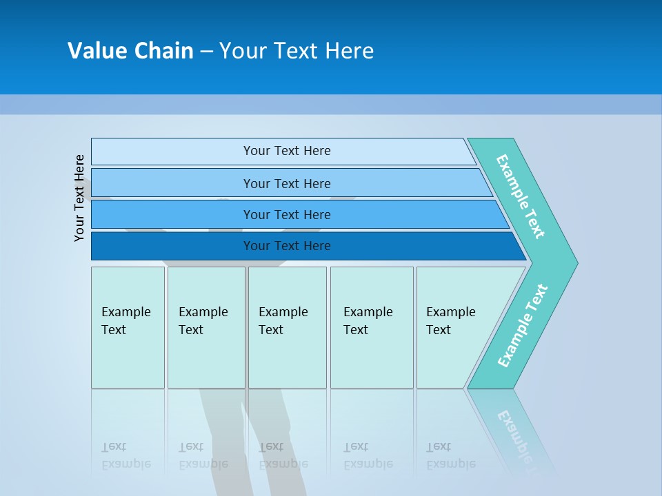 Silhouette Of A Man With Arms Lifted Up To The Sky. PowerPoint Template