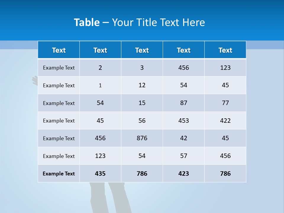 Silhouette Of A Man With Arms Lifted Up To The Sky. PowerPoint Template