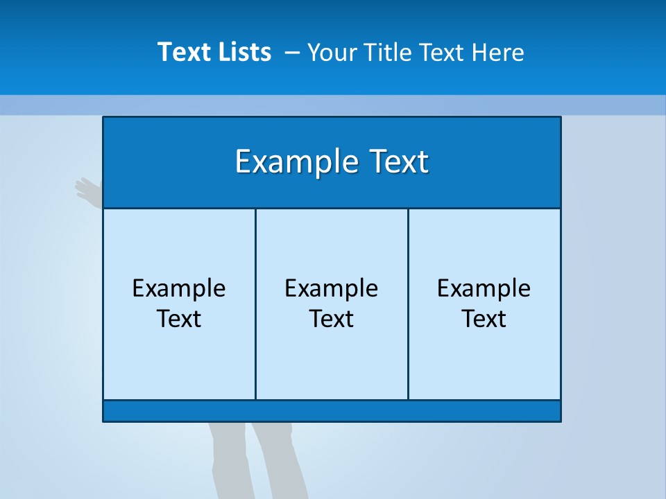 Silhouette Of A Man With Arms Lifted Up To The Sky. PowerPoint Template