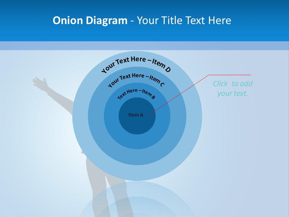 Silhouette Of A Man With Arms Lifted Up To The Sky. PowerPoint Template
