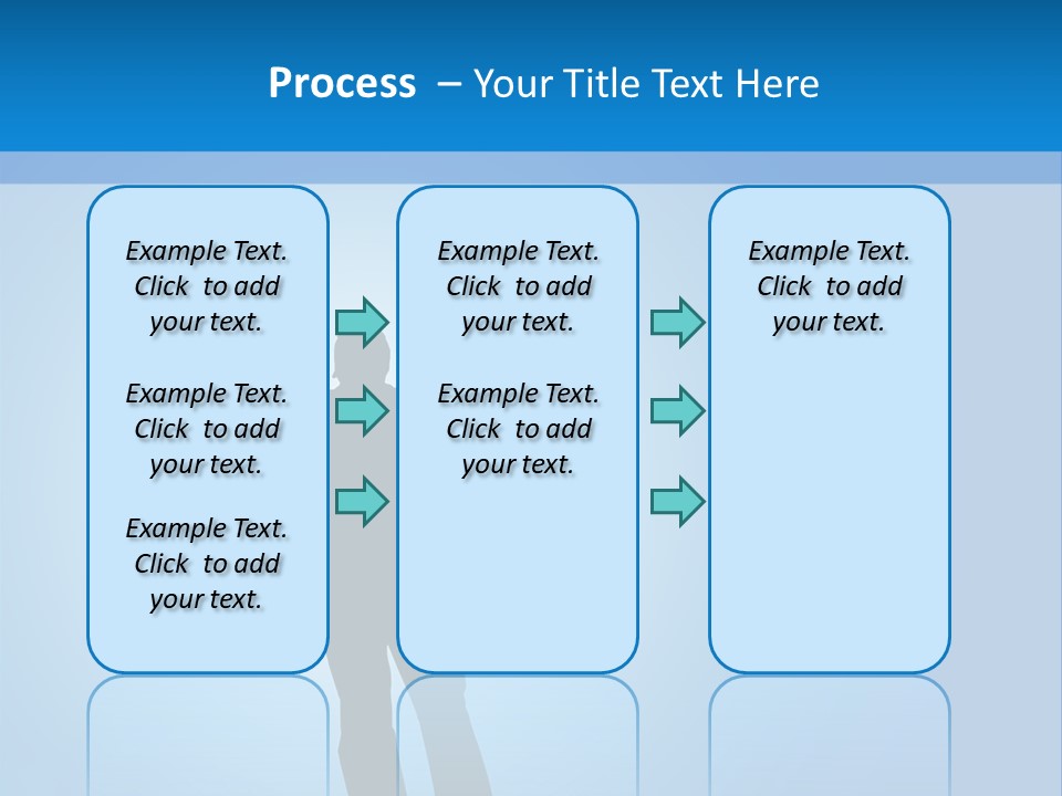 Silhouette Of A Man With Arms Lifted Up To The Sky. PowerPoint Template