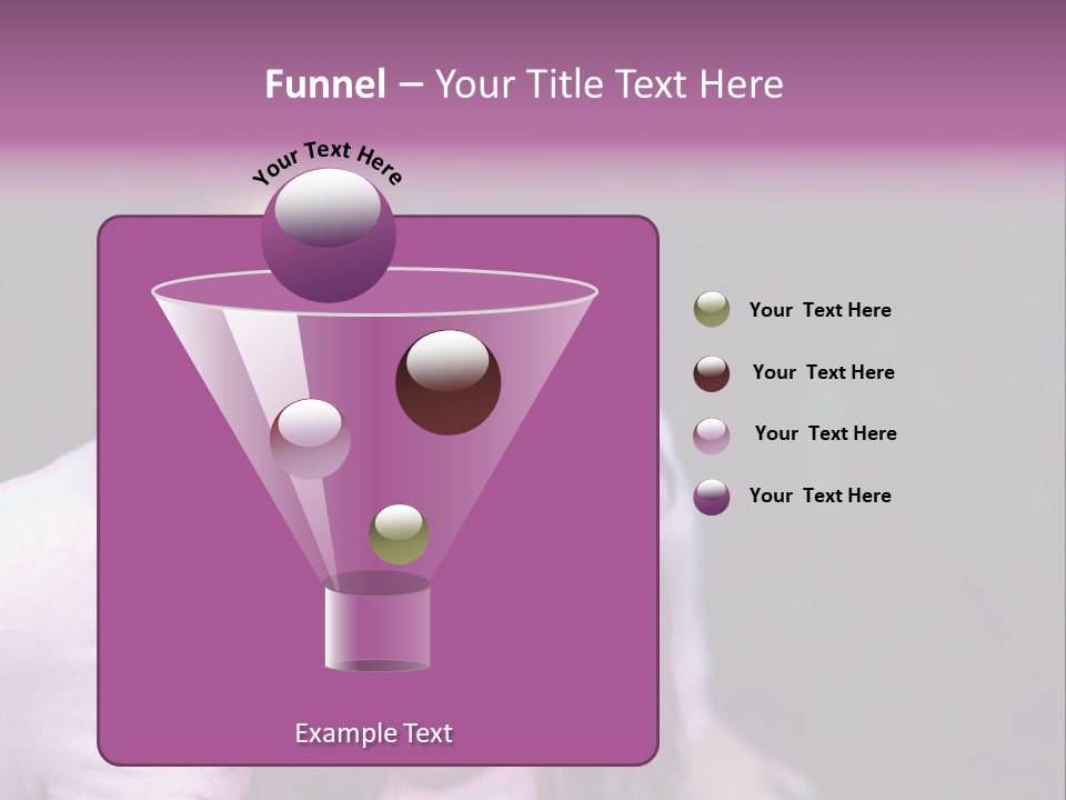 Beautiful Brunette Girl With Long Hair And Braces PowerPoint Template