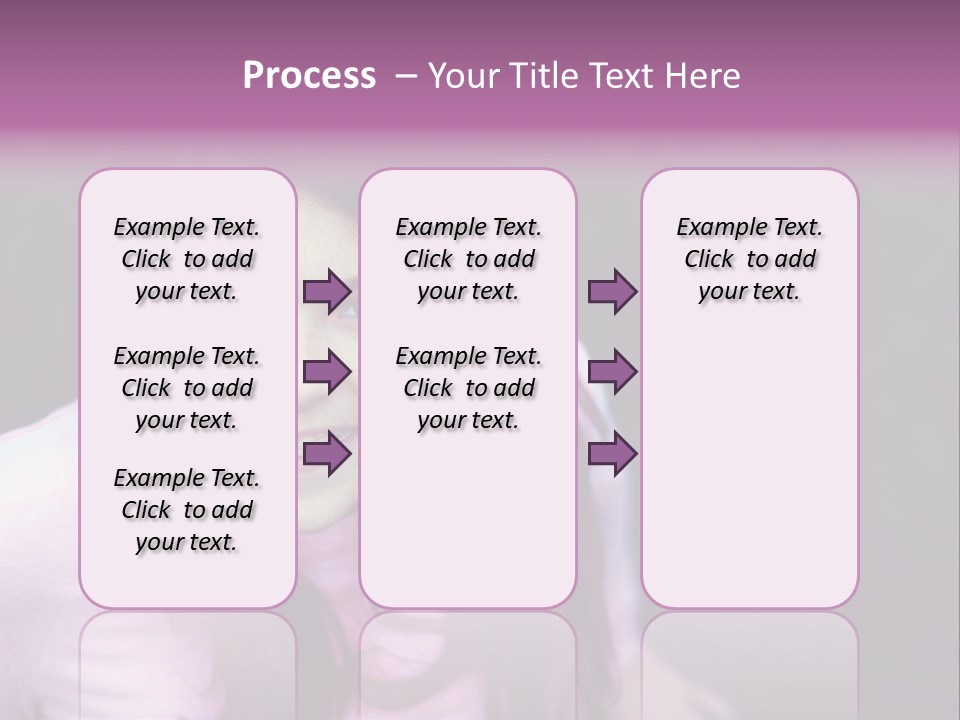 Beautiful Brunette Girl With Long Hair And Braces PowerPoint Template