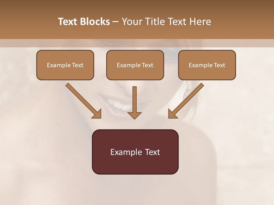 Blue Sphere Stock Vector Illustration: PowerPoint Template