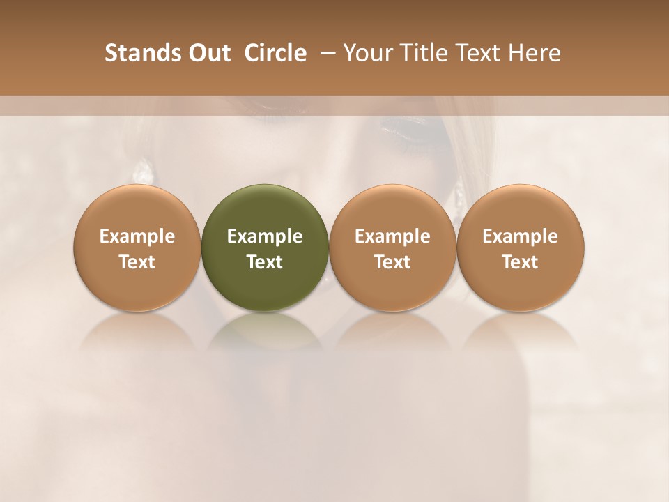 Blue Sphere Stock Vector Illustration: PowerPoint Template