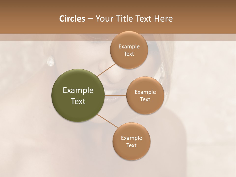 Blue Sphere Stock Vector Illustration: PowerPoint Template