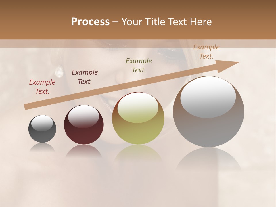 Blue Sphere Stock Vector Illustration: PowerPoint Template