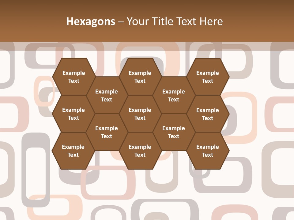 Seamless Retro Squares In Autumn Shades - Tiles In Any Direction PowerPoint Template