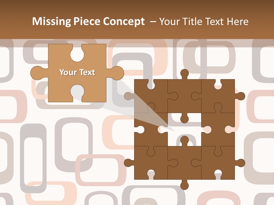 Seamless Retro Squares In Autumn Shades - Tiles In Any Direction PowerPoint Template