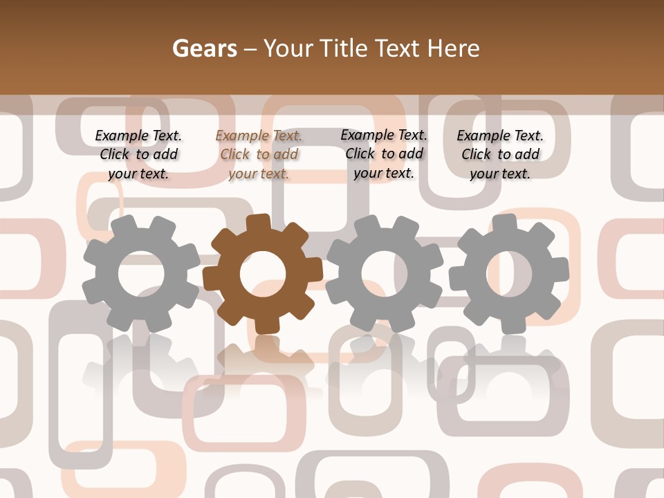 Seamless Retro Squares In Autumn Shades - Tiles In Any Direction PowerPoint Template