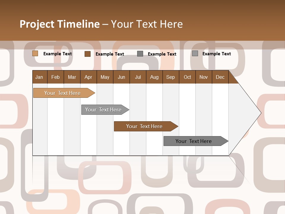 Seamless Retro Squares In Autumn Shades - Tiles In Any Direction PowerPoint Template