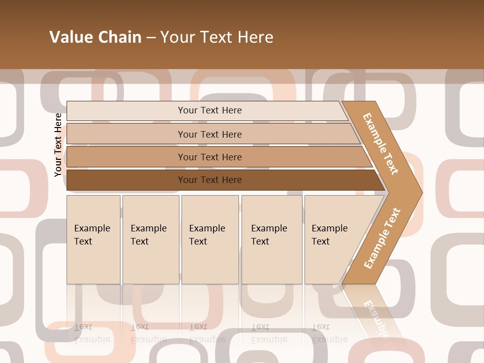 Seamless Retro Squares In Autumn Shades - Tiles In Any Direction PowerPoint Template