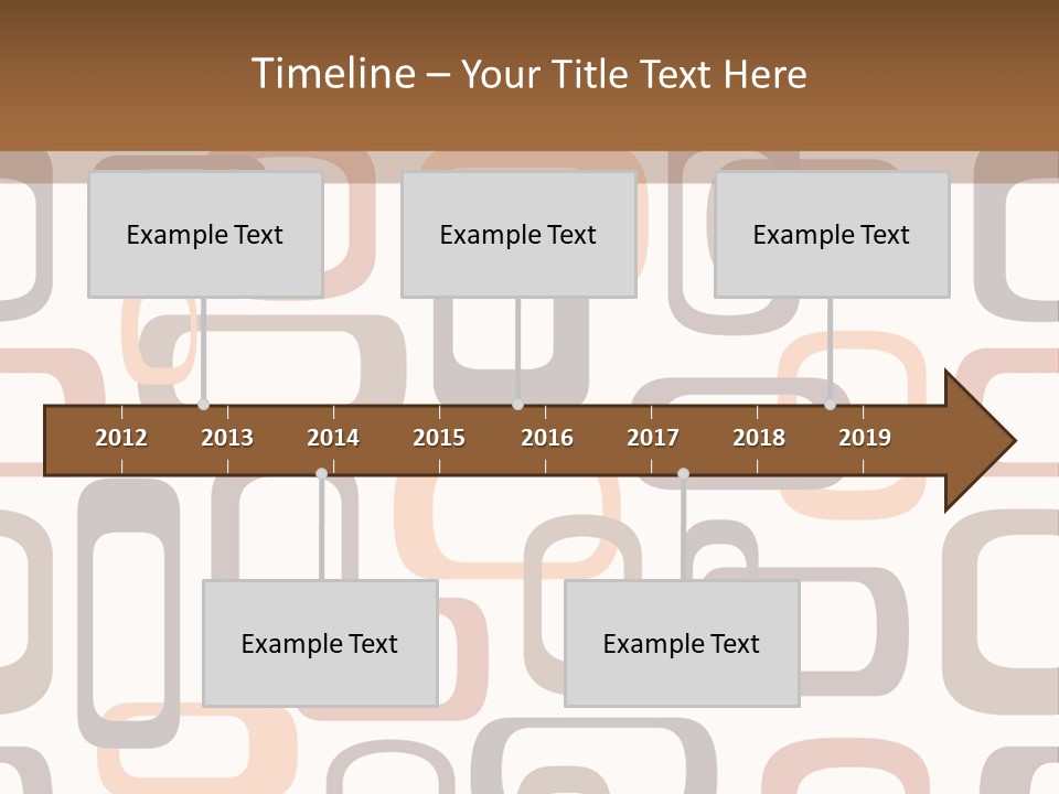 Seamless Retro Squares In Autumn Shades - Tiles In Any Direction PowerPoint Template