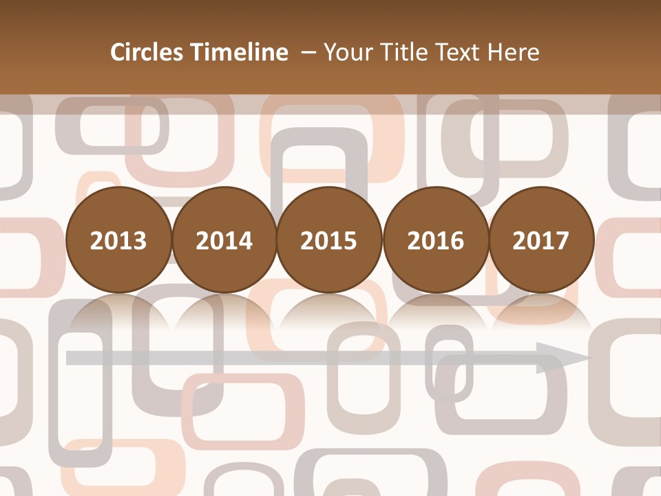 Seamless Retro Squares In Autumn Shades - Tiles In Any Direction PowerPoint Template