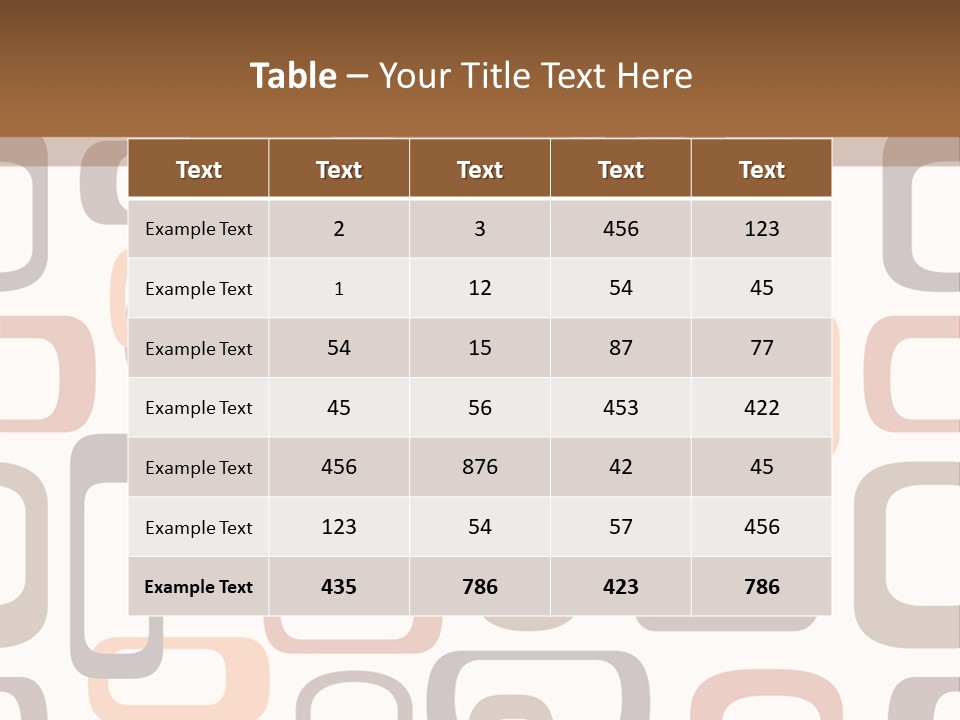 Seamless Retro Squares In Autumn Shades - Tiles In Any Direction PowerPoint Template