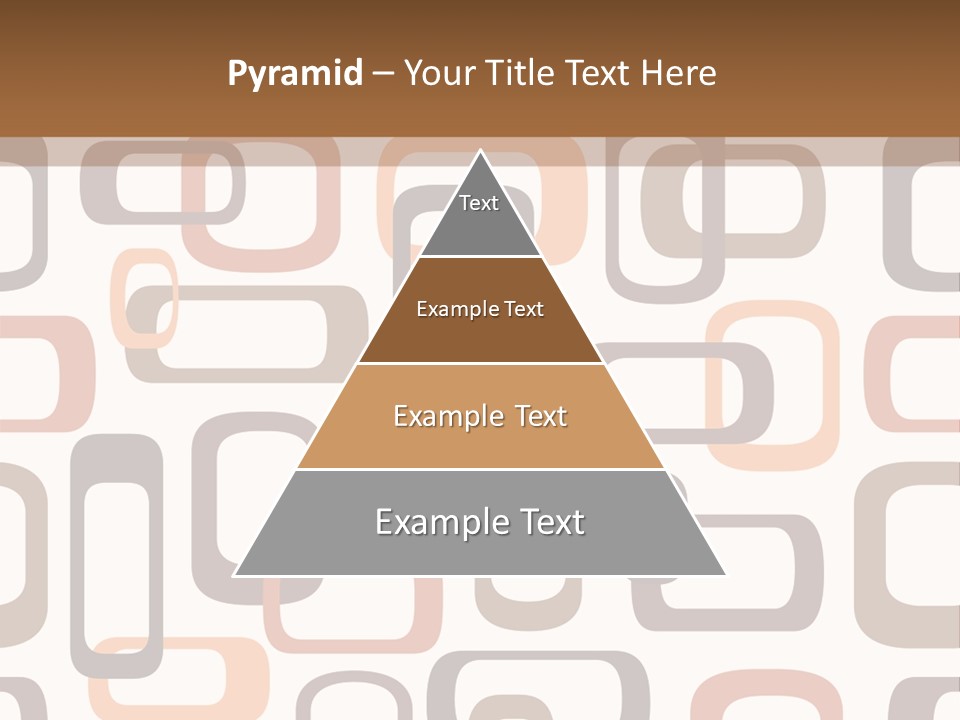 Seamless Retro Squares In Autumn Shades - Tiles In Any Direction PowerPoint Template
