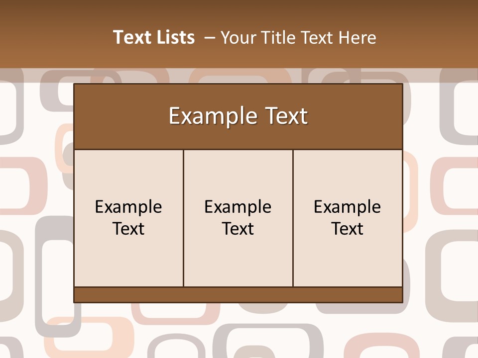 Seamless Retro Squares In Autumn Shades - Tiles In Any Direction PowerPoint Template