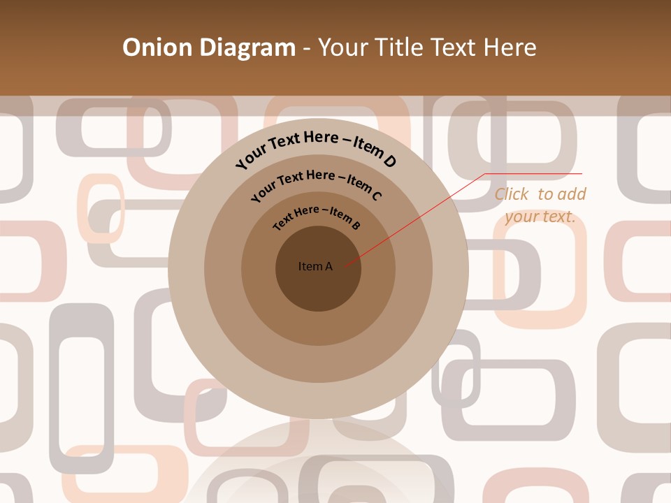 Seamless Retro Squares In Autumn Shades - Tiles In Any Direction PowerPoint Template