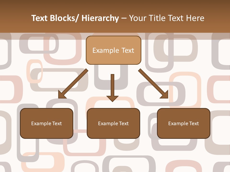Seamless Retro Squares In Autumn Shades - Tiles In Any Direction PowerPoint Template