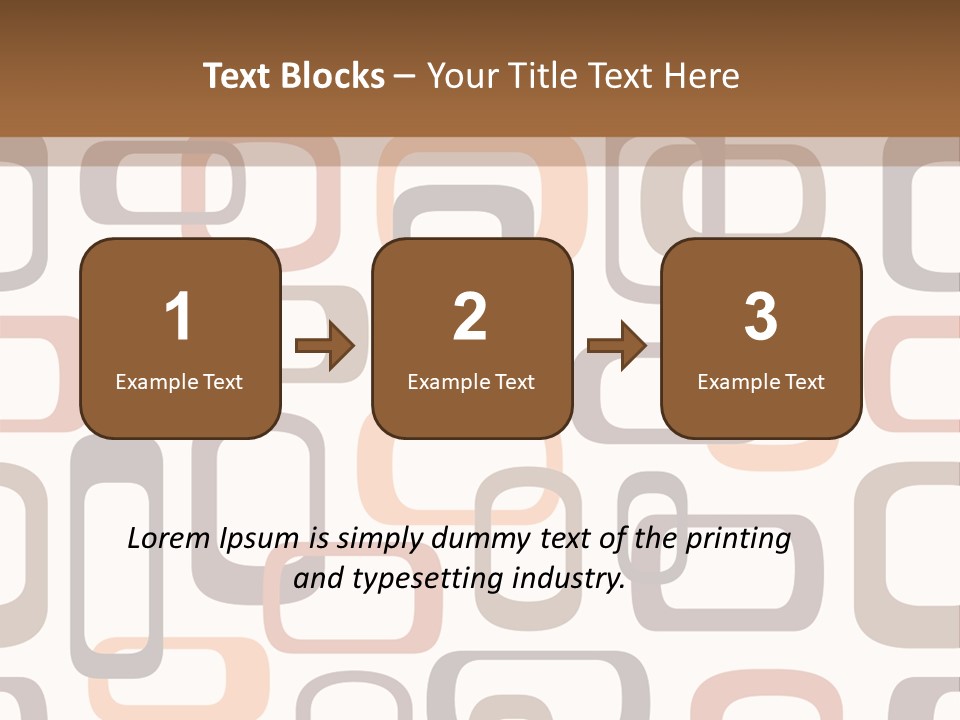 Seamless Retro Squares In Autumn Shades - Tiles In Any Direction PowerPoint Template