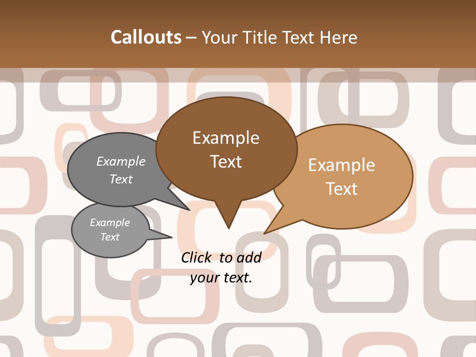 Seamless Retro Squares In Autumn Shades - Tiles In Any Direction PowerPoint Template