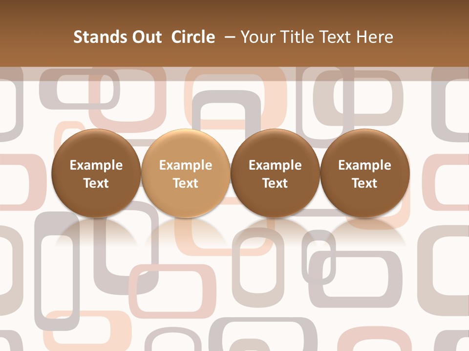 Seamless Retro Squares In Autumn Shades - Tiles In Any Direction PowerPoint Template