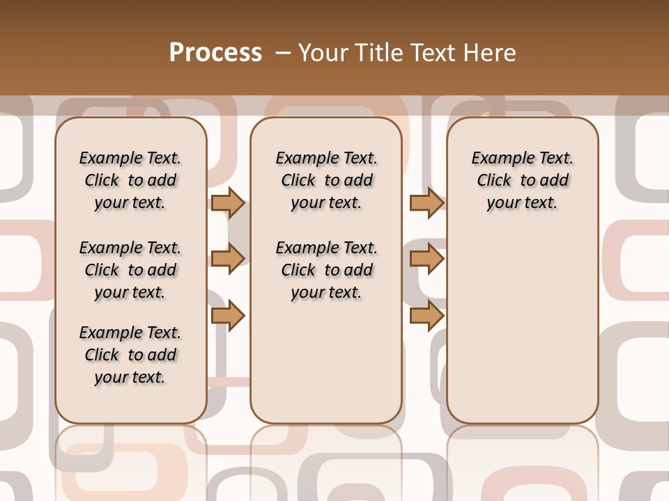 Seamless Retro Squares In Autumn Shades - Tiles In Any Direction PowerPoint Template