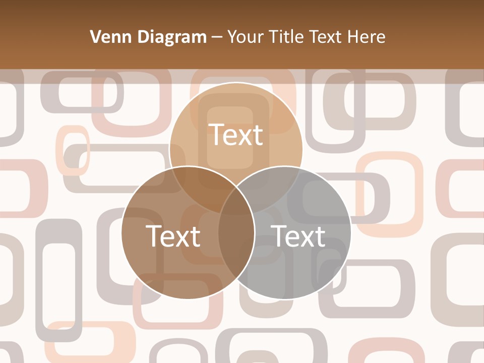 Seamless Retro Squares In Autumn Shades - Tiles In Any Direction PowerPoint Template