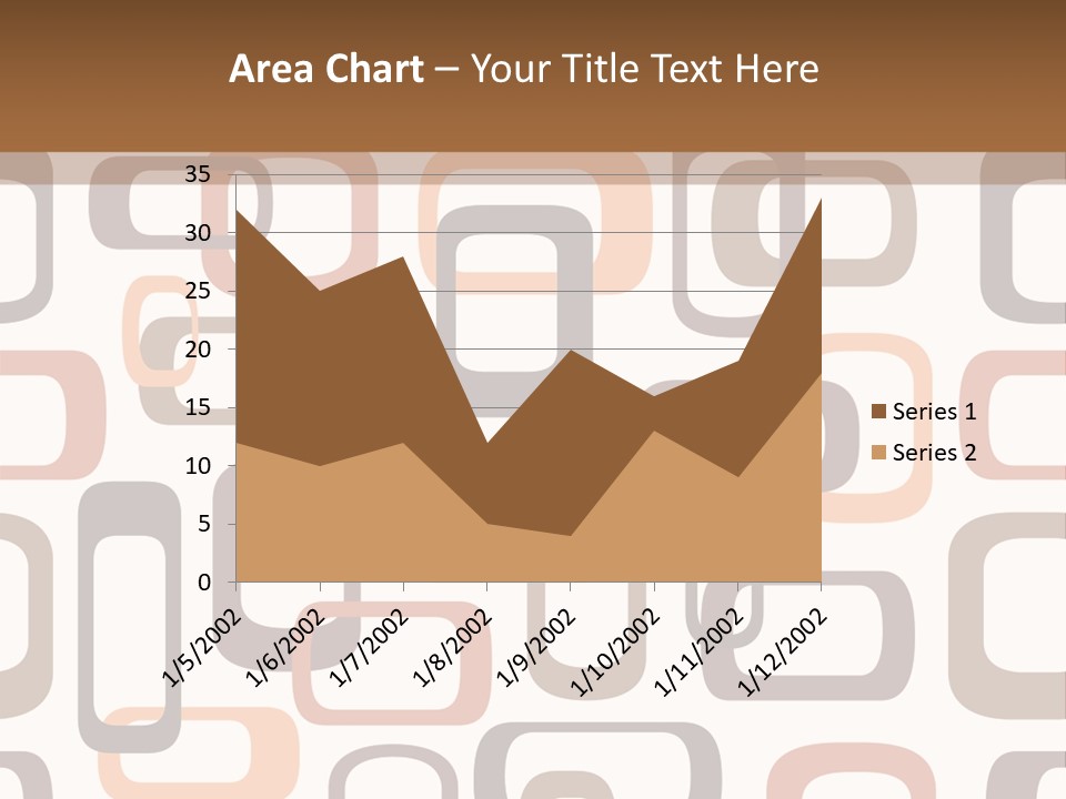 Seamless Retro Squares In Autumn Shades - Tiles In Any Direction PowerPoint Template