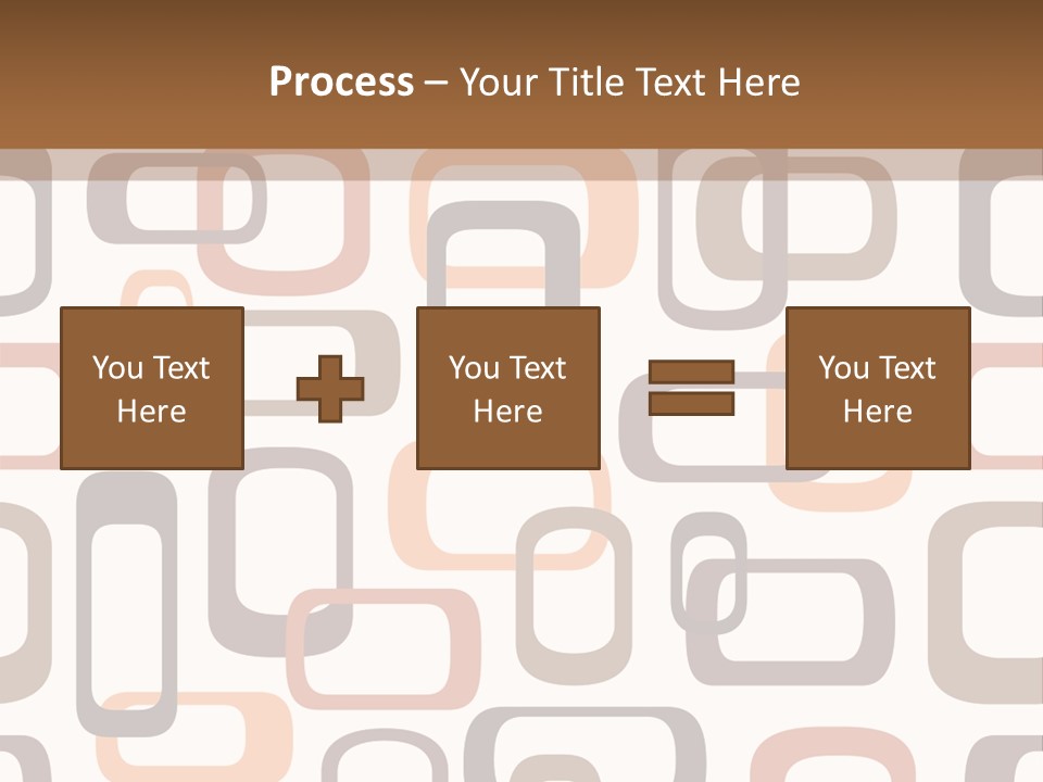 Seamless Retro Squares In Autumn Shades - Tiles In Any Direction PowerPoint Template
