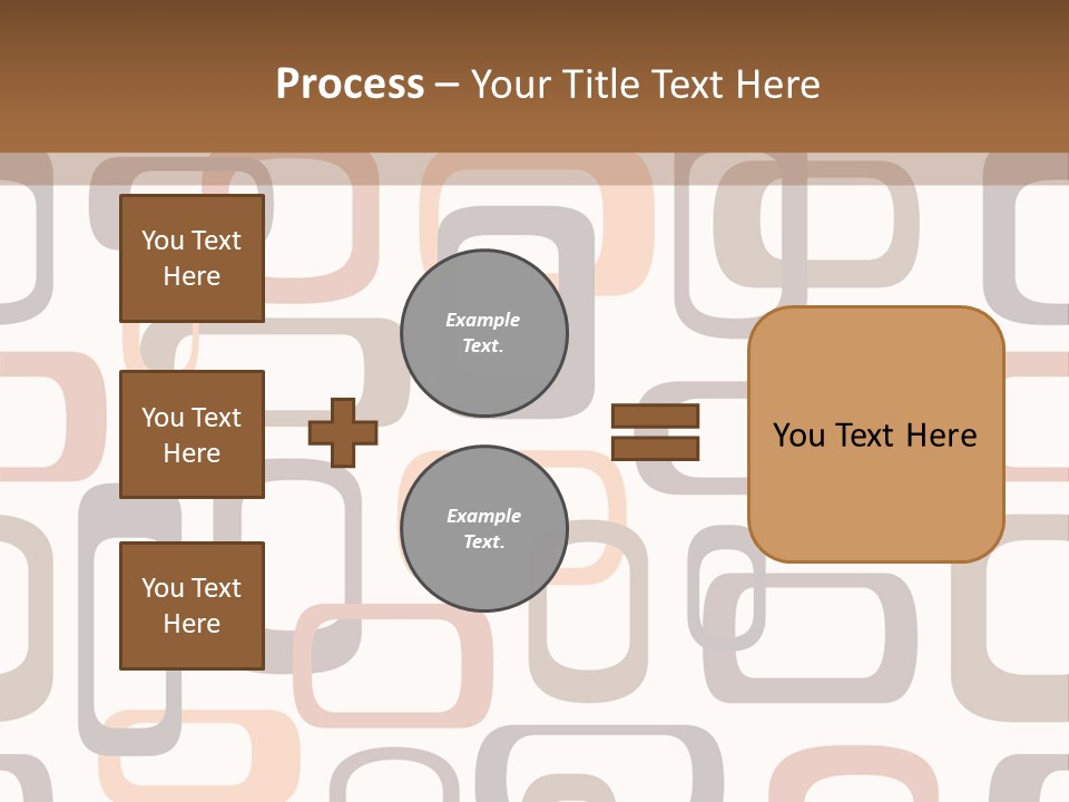 Seamless Retro Squares In Autumn Shades - Tiles In Any Direction PowerPoint Template